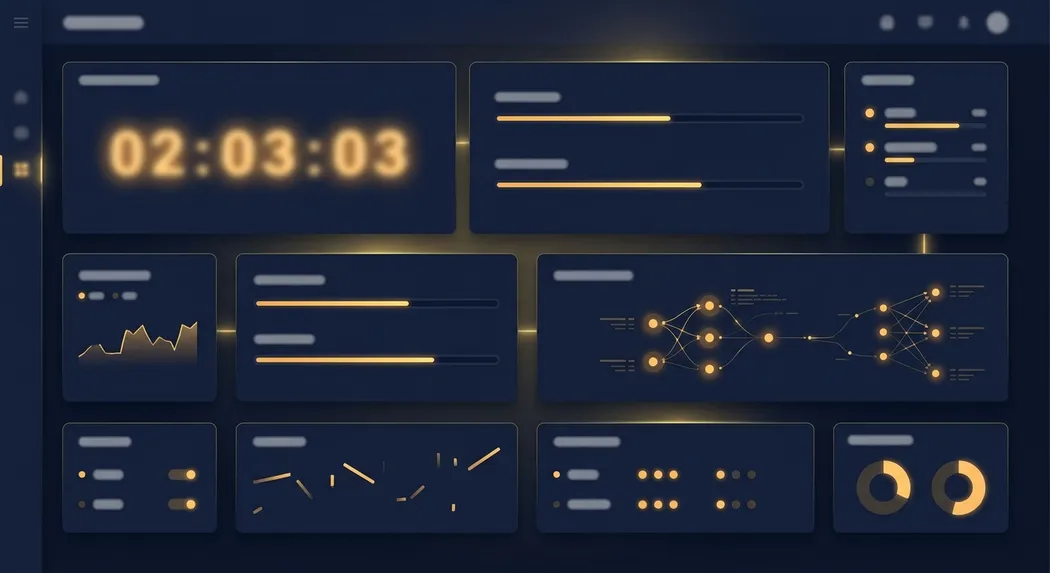 The Intelligence platform running a task, with the live cost counter on screen.